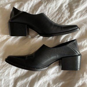 Freda Salvador Crescent Block Heel Booties